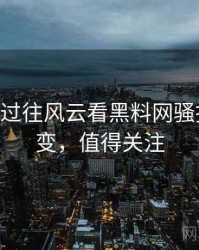 1320. 从过往风云看黑料网骚扰事件演变，值得关注