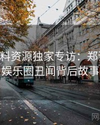 0711. 黑料资源独家专访：郑调查员谈娱乐圈丑闻背后故事