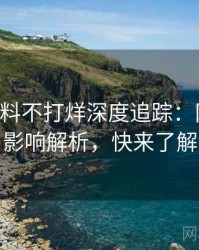0621. 黑料不打烊深度追踪：网红事件影响解析，快来了解
