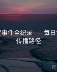 高清骚扰事件全纪录——每日大赛吃瓜传播路径
