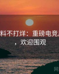 1192. 黑料不打烊：重磅电竞风波盘点，欢迎围观