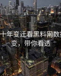 0056. 从十年变迁看黑料网数据泄露演变，带你看透